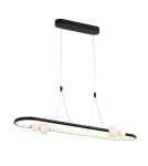LED pendant lamps - Italux Lausanne LED 44W 2640lm 3000K Pendant Black Pink PND-20112035-1C-BL - product 1