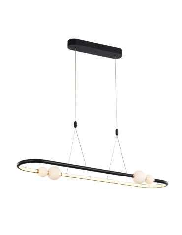 Italux Lausanne LED 44W 2640lm 3000K Pendant Black Pink PND-20112035-1C-BL