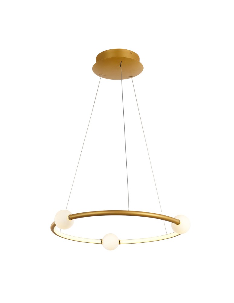 LED pendant lamps - Italux Lozanna LED 36W 2100lm 3000K Pendant Bronze Antique PND-20112035-1A-GD. - product kolory-swiatla.pl 1