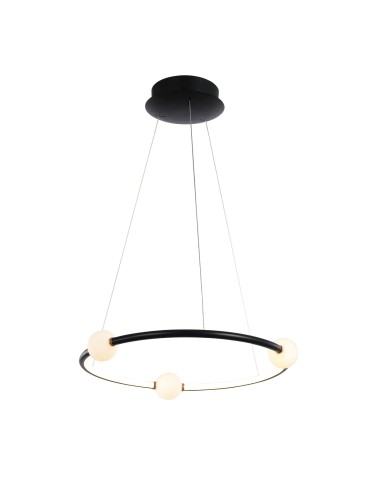 Italux Lausanne LED 36W 2100lm 3000K Pendant Black Pink PND-20112035-1A-BL