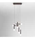 Designer pendant lamps - Italux Laon LED 6W 3600lm 3000K Pendant Coffee PND-2018109-6. - product 1