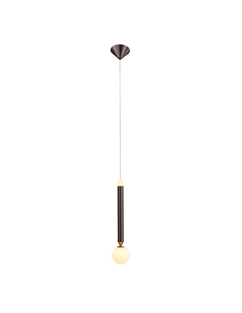 LED pendant lamps - Italux Laon LED 6W 600lm 3000K Coffee Pendant PND-2018109-1 - product kolory-swiatla.pl 2