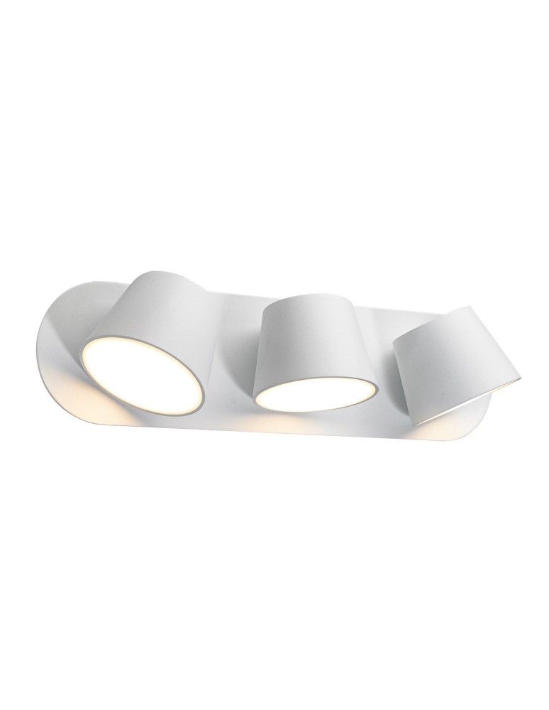 Wall lamps - Italux Kuola LED 18W 640lm 3000K Wall lamp White MB1350-3 WH - product kolory-swiatla.pl 1