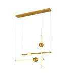 Designer pendant lamps - Italux Halling LED 3000K Pendant Copper PND-16357-CA-3 - product 1