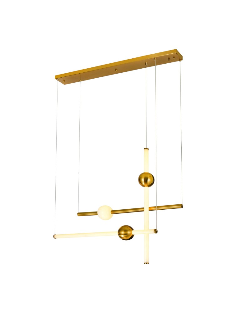 Designer pendant lamps - Italux Halling LED 3000K Pendant Copper PND-16357-CA-3 - product kolory-swiatla.pl 1