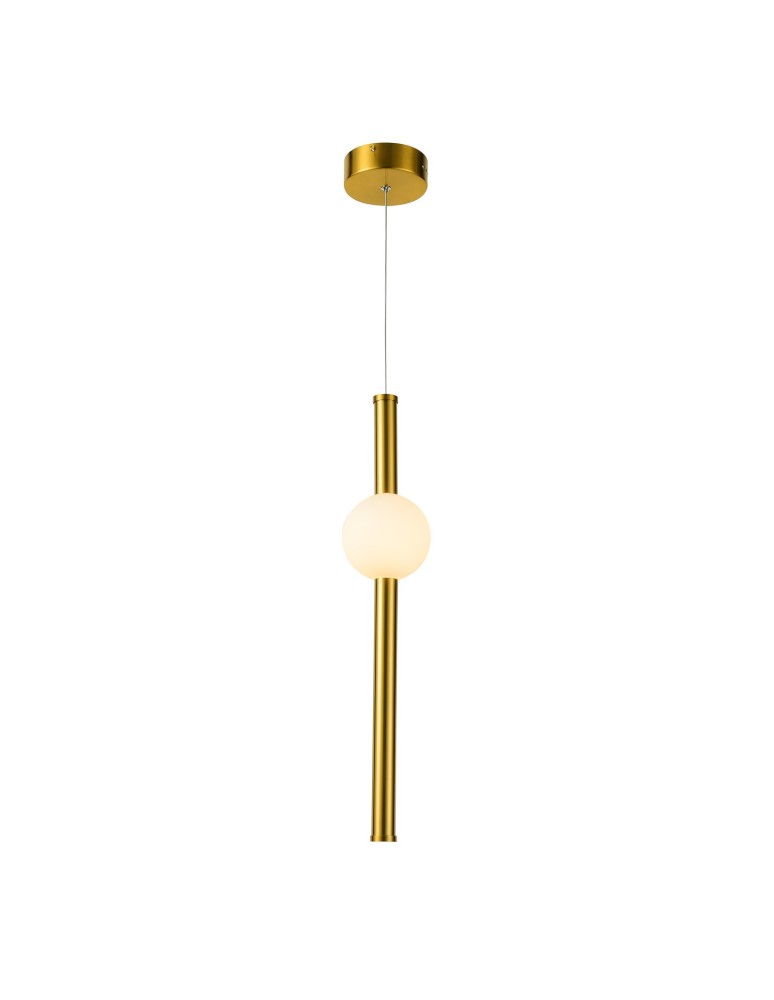 Designer pendant lamps - Italux Halling LED 9.95W 777lm 3000K Pendant Copper PND-16357-C-1 - product kolory-swiatla.pl 1