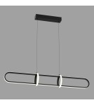 Designer pendant lamps - Italux Cerrila LED 31.2W 1300lm 3000K Pendant Black PND-29772750-1A-BK - product 2