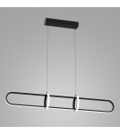 Designer pendant lamps - Italux Cerrila LED 31.2W 1300lm 3000K Pendant Black PND-29772750-1A-BK - product 1
