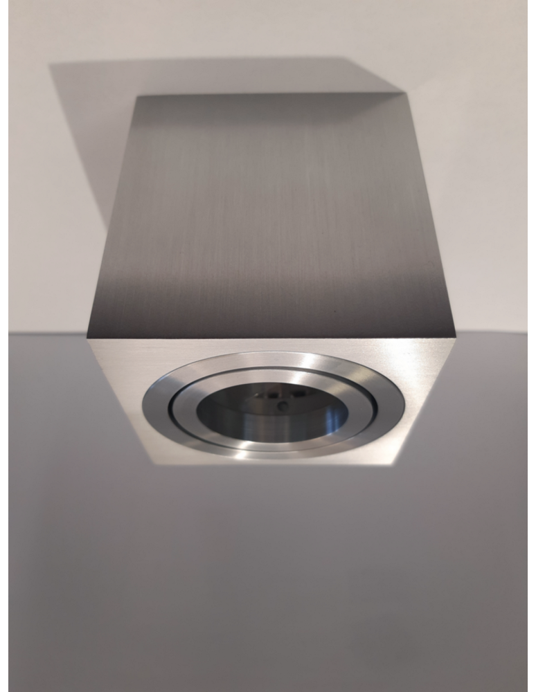 Ceiling luminaires for replaceable light source - Azzardo MINI ELOY ALUMINIUM 1xGU10 Surface Mounted Aluminum AZ1754 - product kolory-swiatla.pl 3