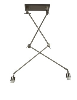 Azzardo ADAM 2 S PENDANT LAMPBODY 2xE27 Pendant/Arm with Mounting Base without Lampshade Chrome AZ1842