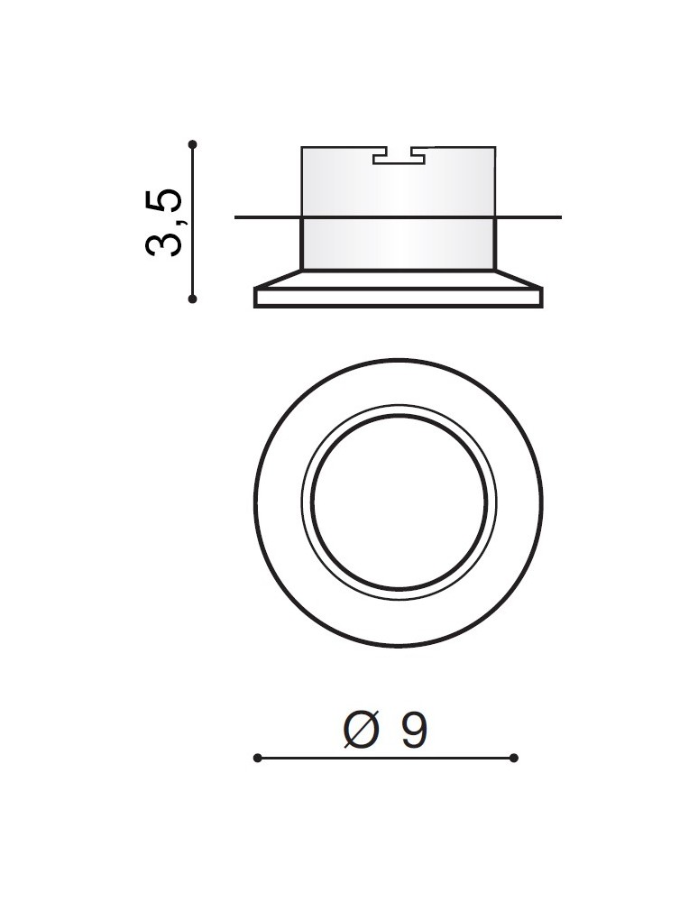 Decorative flush-mounted lamps - Azzardo ADAMO MIDST GOLD 1xGU10 Recessed Gold AZ1482 - product kolory-swiatla.pl 2