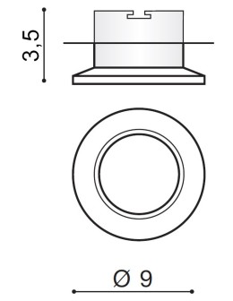 Azzardo ADAMO MIDST GOLD 1xGU10 Wpuszczana Złoty AZ1482 - produkt 2