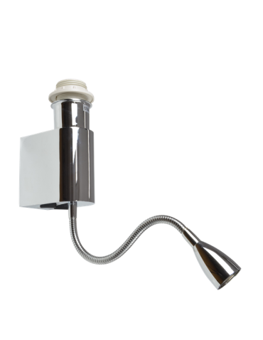 Azzardo AMADEO LAMPBODY E27+3W 1xLED Arm with Mounting Base without Lampshade White AZ2418