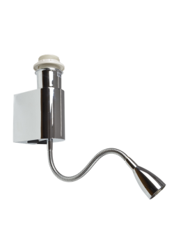 Azzardo AMADEO LAMPBODY E27+3W 1xLED Ramię z Bazą Montażową bez Abażuru Biały AZ2418