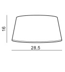 Lampshades - Azzardo AMADEO SHADE OVAL WHITE lampshade White AZ2421 - product 2