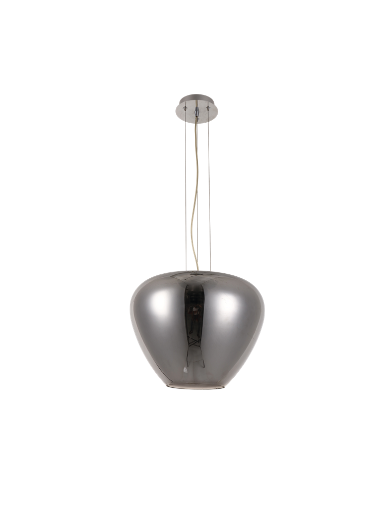 Pendant lamps - Azzardo BALORO L SMOKY 1xE27 Smoky Pendant AZ3177 - product kolory-swiatla.pl 1