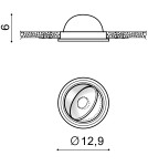 Product categories - Azzardo BOSTON 1 ROUND WHITE 1xLED Flush Mount White AZ3471 - product 2