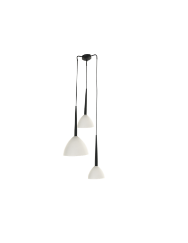 Azzardo ELIZA 3 BLACK 3xE27 Pendant White/Black AZ3333