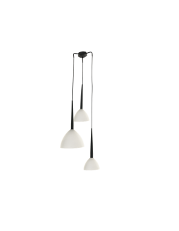 Azzardo ELIZA 3 BLACK 3xE27 Wisząca Biały/Czarny AZ3333