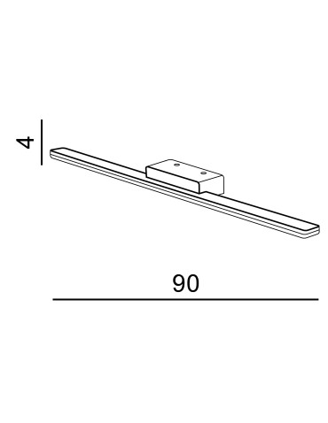 Azzardo EPSILON 90 4000K BLACK 1xLED Wall Mounted Black IP44 AZ3350 - product 2