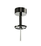 Headliners Wires Fixtures - Azzardo EREBUS BASE ANGLE BLACK 1xGU10 Swinging Ceiling Base Black AZ3395 - product 1