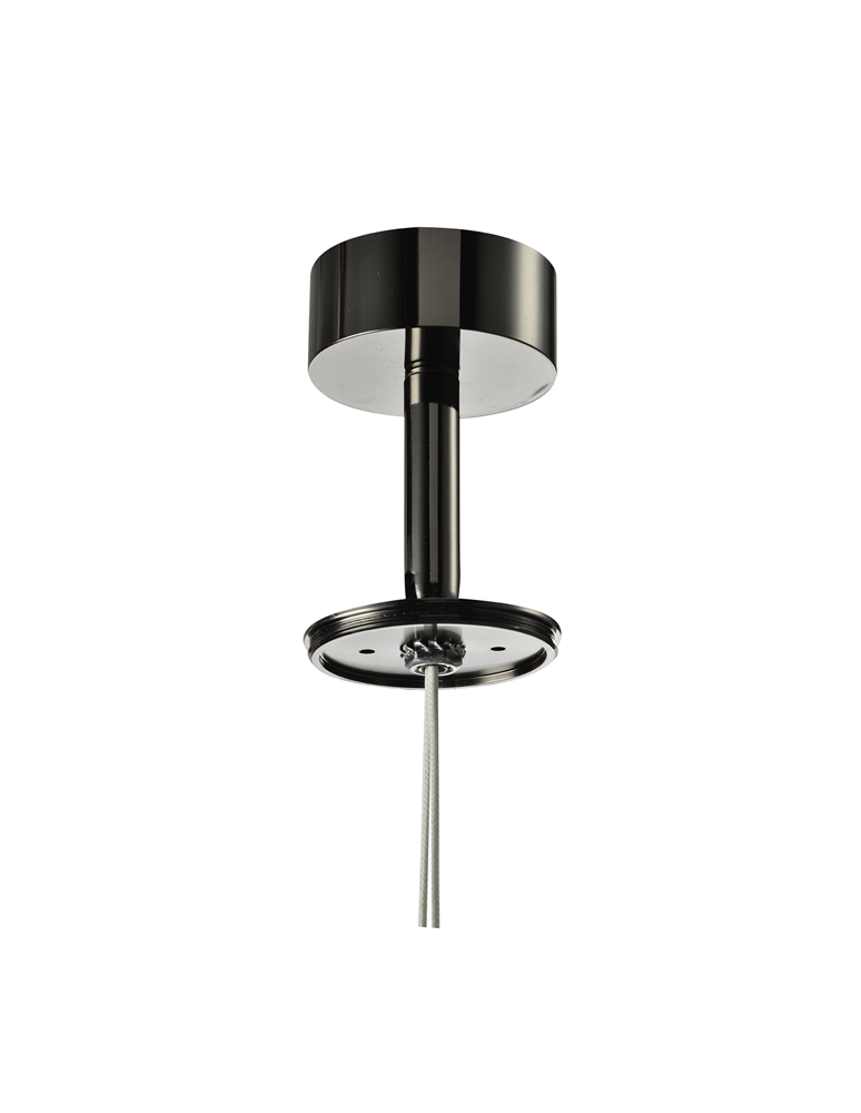 Headliners Wires Fixtures - Azzardo EREBUS BASE ANGLE BLACK 1xGU10 Swinging Ceiling Base Black AZ3395 - product kolory-swiatla.pl 1
