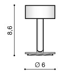 Headliners Wires Fixtures - Azzardo EREBUS BASE ANGLE WHITE 1xGU10 Swinging Ceiling Base White AZ3394 - product 2