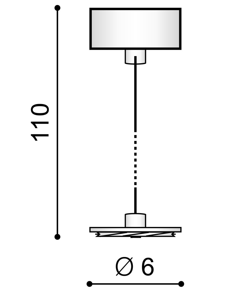 Suspensions - Azzardo EREBUS BASE PENDANT BLACK 1xGU10 Base with Pendant Black AZ3393 - product kolory-swiatla.pl 2