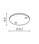 Headliners Wires Fixtures - Azzardo EREBUS SIMPLE BASE 1xGU10 Straight Base Aluminum AZ3389 - product 2