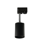 Lamps for 3-phase busbars - Azzardo EREBUS TRACK BLACK 1xGU10 Spotlight For Busbar 3F Black AZ3391 - product 1
