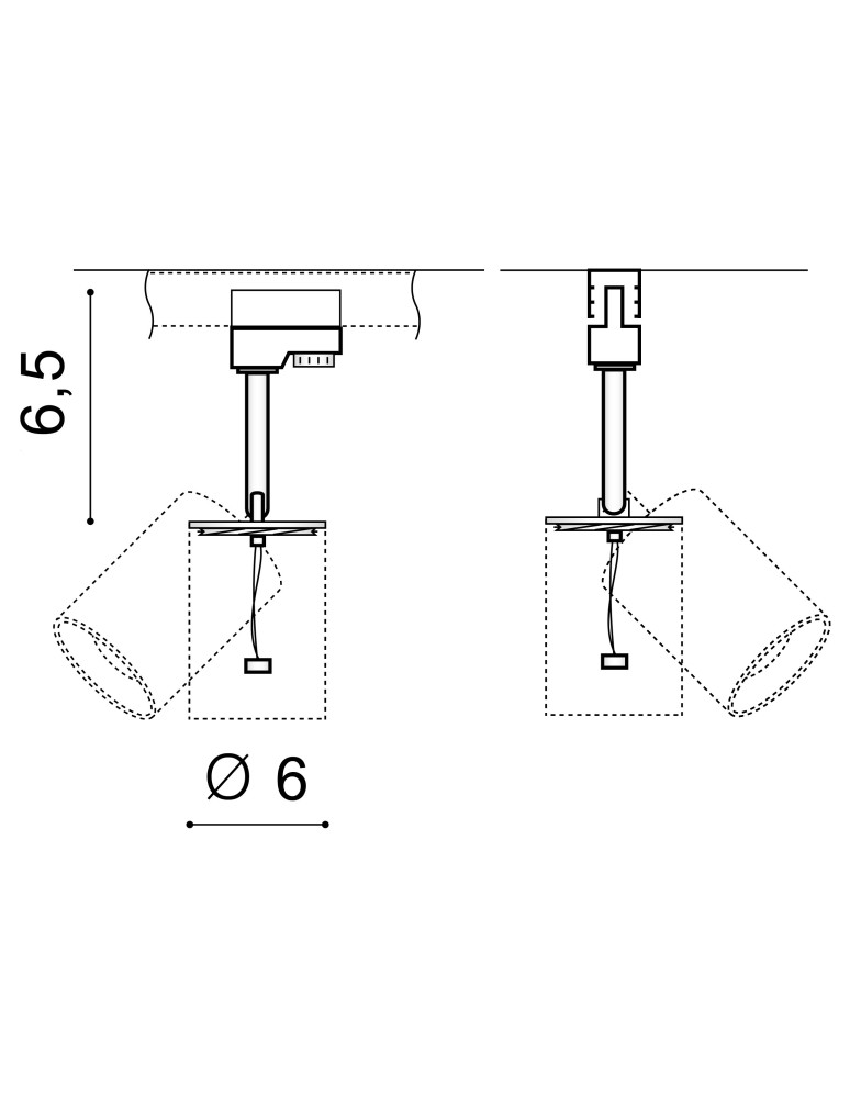 Lamps for 3-phase busbars - Azzardo EREBUS TRACK BLACK 1xGU10 Spotlight For Busbar 3F Black AZ3391 - product kolory-swiatla.pl 2