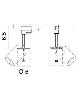 Azzardo EREBUS TRACK WHITE 1xGU10 Reflector For Busbar 3F White AZ3390 - product 2