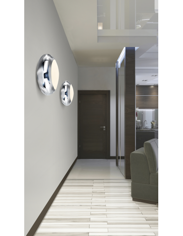 Azzardo GALA CHROM WALL 1xE27 Wall Mounted Chrome/White AZ0685 - product 2