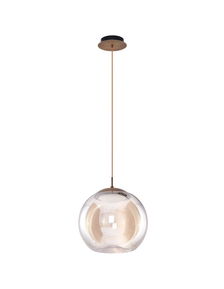 LED pendant lamps - Azzardo HELENA A 1xLED Pendant Champagne AZ3341 - product kolory-swiatla.pl 1