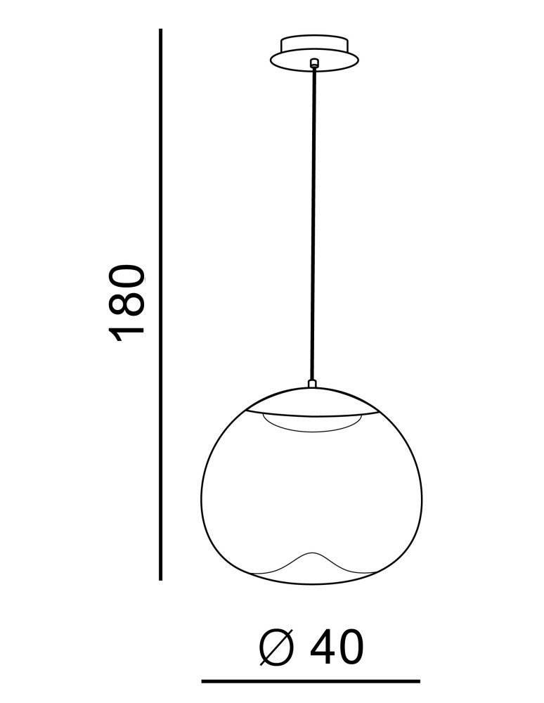 LED pendant lamps - Azzardo HELENA A 1xLED Pendant Champagne AZ3341 - product kolory-swiatla.pl 4
