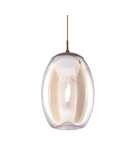 LED pendant lamps - Azzardo HELENA B 1xLED Pendant Champagne AZ3342 - product 3