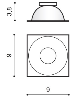 Azzardo HUGO R CHAMPAGNE Odbłyśnik Szampański AZ0833 - produkt 2