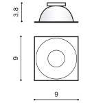 Replacement reflectors - Azzardo HUGO R WHITE Reflector White AZ0830 - product 2