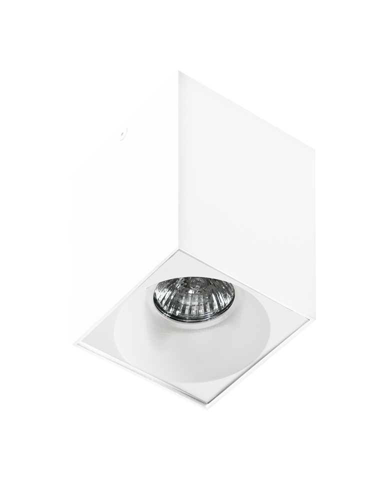 Ceiling luminaires for replaceable light source - Azzardo HUGO WHITE 1xGU10 Surface-mounted White AZ0827 - product kolory-swiatla.pl 1