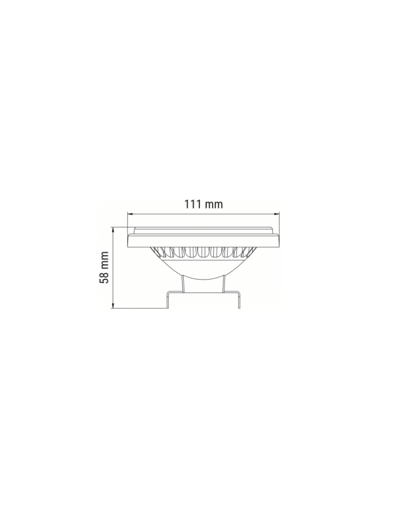 LED AR111 12V bulbs - OXYLED AR111 9W 720lm 4000K 12V black 457969 - product kolory-swiatla.pl 2