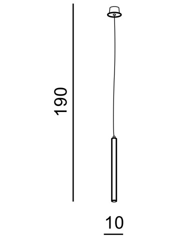 Azzardo IZOLDA 1 1xLED Wisząca Czarny/Drewno AZ3339 - produkt 2