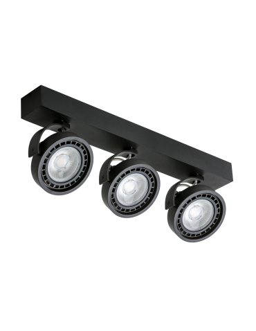 Azzardo JERRY 3 230V BLACK 3xES111 Ceiling Spotlight Black AZ1886
