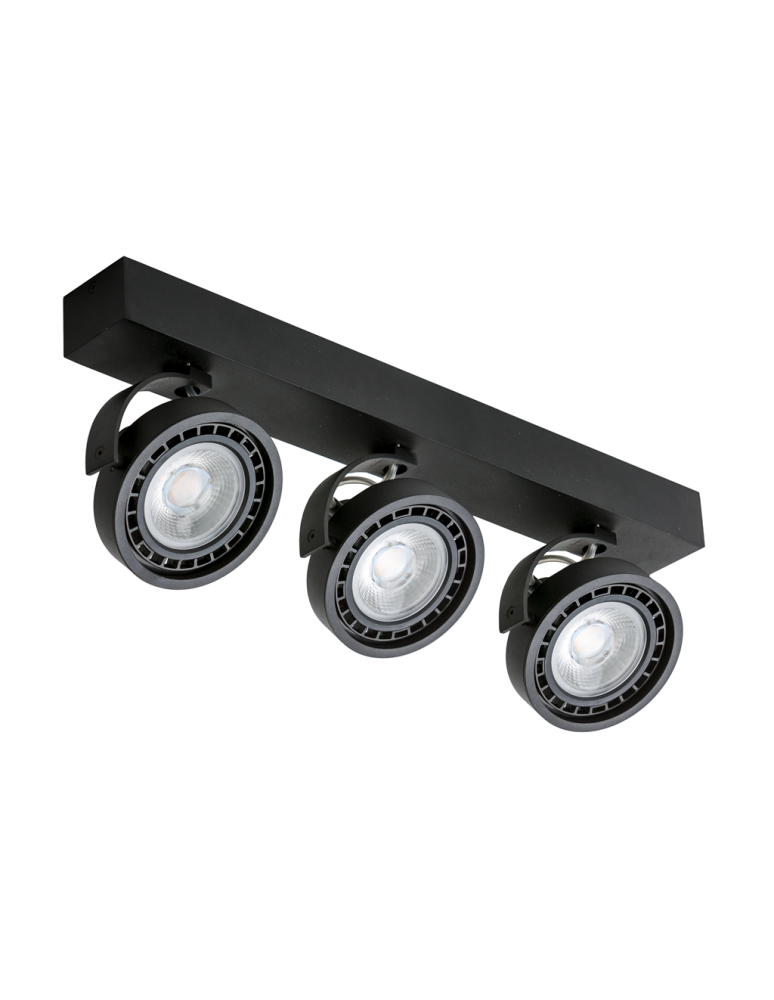 Spotlight ceiling lamps - Azzardo JERRY 3 230V BLACK 3xES111 Ceiling Spotlight Black AZ1886 - product kolory-swiatla.pl 1