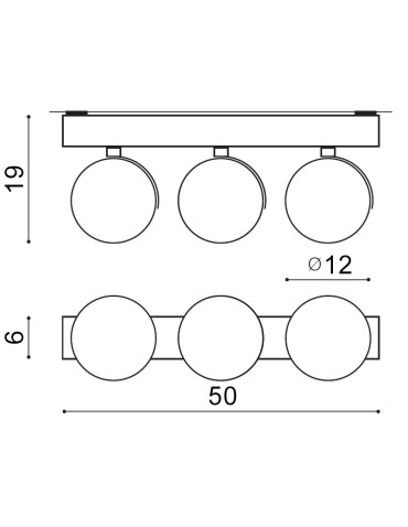 Azzardo JERRY 3 230V BLACK 3xES111 Ceiling Spotlight Black AZ1886 - product 2