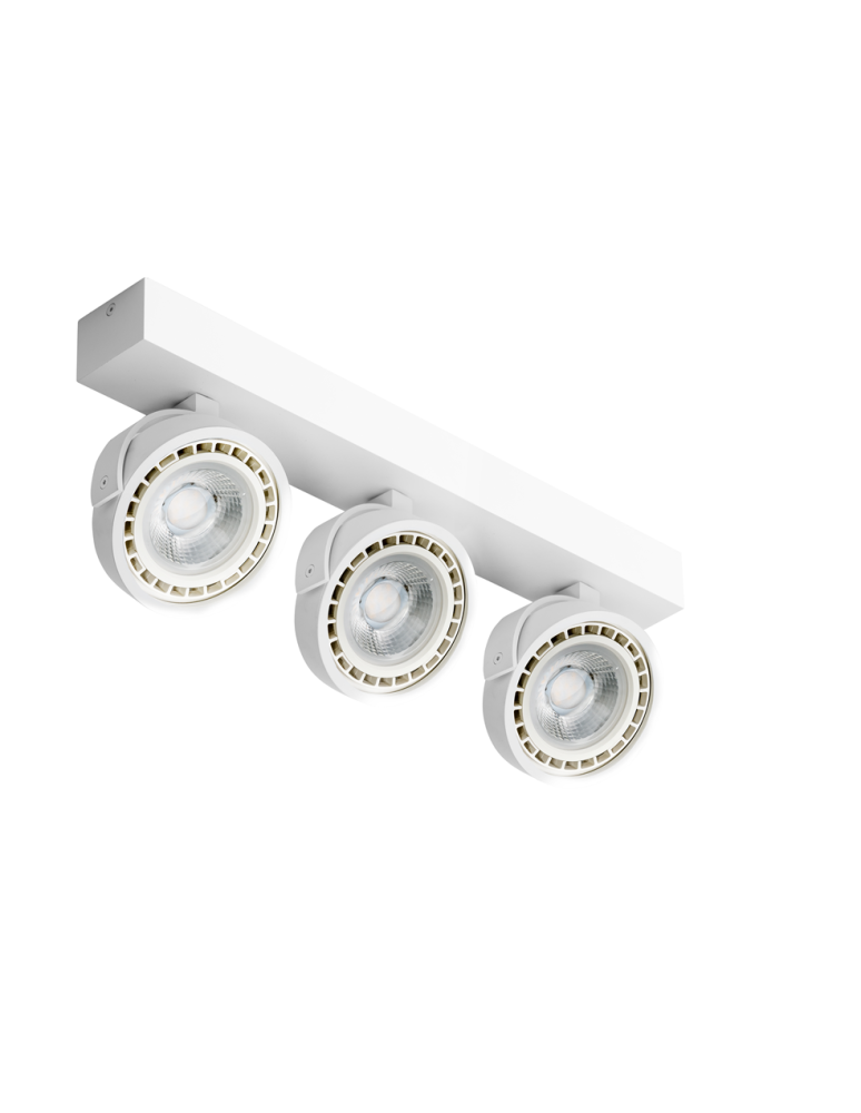 Spotlight ceiling lamps - Azzardo JERRY 3 230V WHITE 3xES111 Ceiling Spotlight White AZ1885 - product kolory-swiatla.pl 1