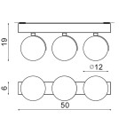 Spotlight ceiling lamps - Azzardo JERRY 3 230V WHITE 3xES111 Ceiling Spotlight White AZ1885 - product 2