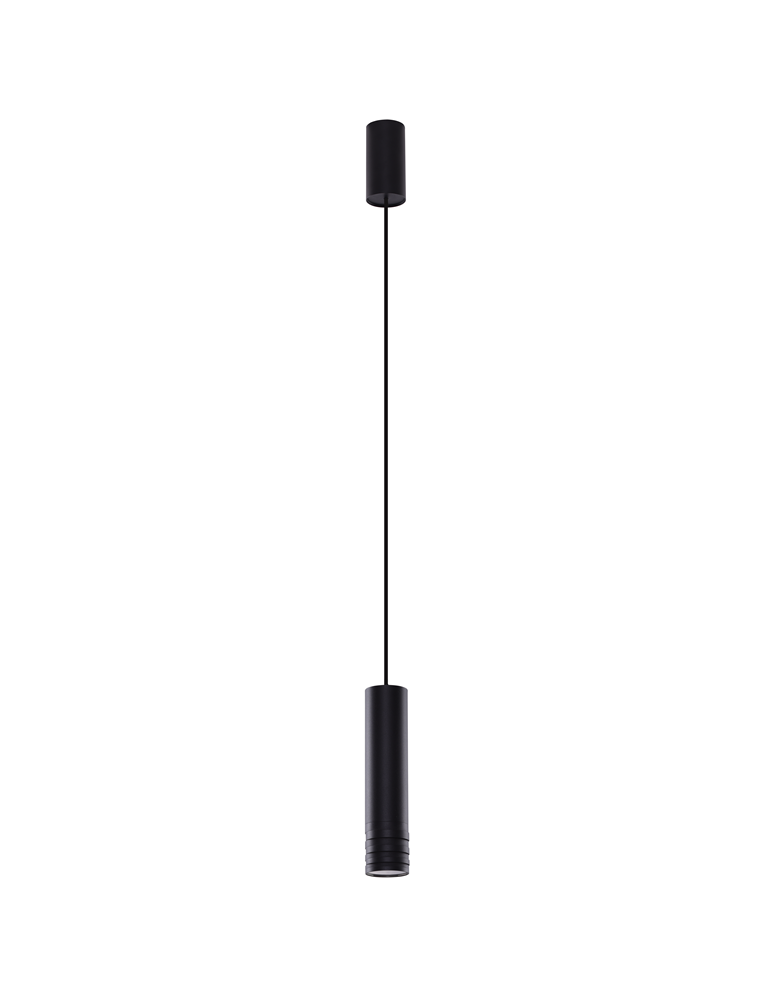 Pendant tube lamps - Azzardo LOCUS L PENDANT BLACK 1xGU10 Pendant Black AZ3128 - product kolory-swiatla.pl 1
