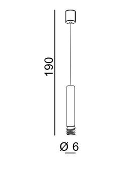Azzardo LOCUS L PENDANT CHA 1xGU10 Pendant Champagne AZ3130 - product 2