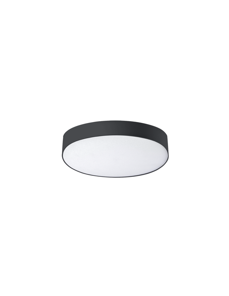 Round Plafonds - Azzardo MONZA II R 50 3000K BK 1xLED Ceiling Light Black AZ3674 - product kolory-swiatla.pl 1