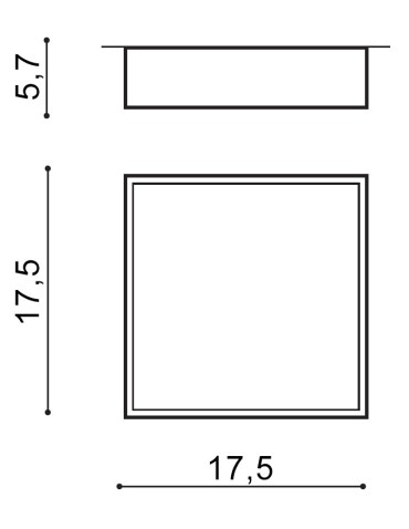Azzardo MONZA II S 17 4000K WH 1xLED Ceiling Light White AZ3685 - product 2